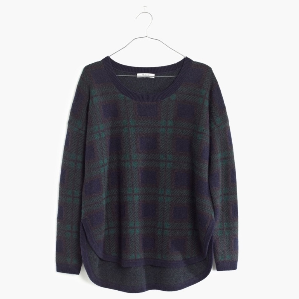Beautiful Wool Plaid Madewell Sweater